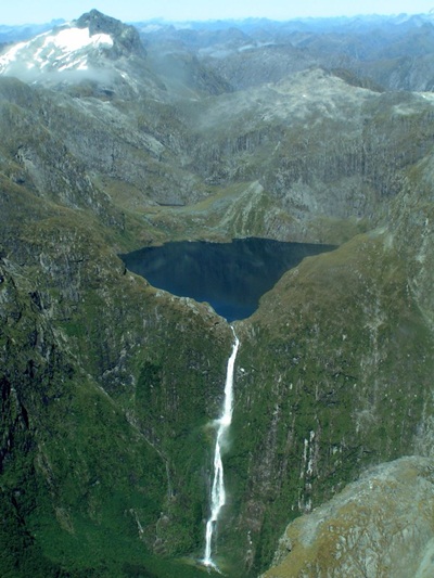 Sutherland Falls in New Zealand