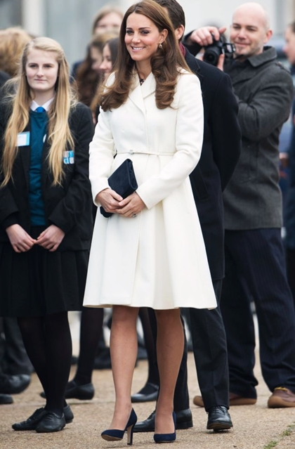 Catherine Duchess of Cambridge visits the home of Ben Ainslie Racing and the 1851 Trust, Portsmouth, Britain - 12 Feb 2015