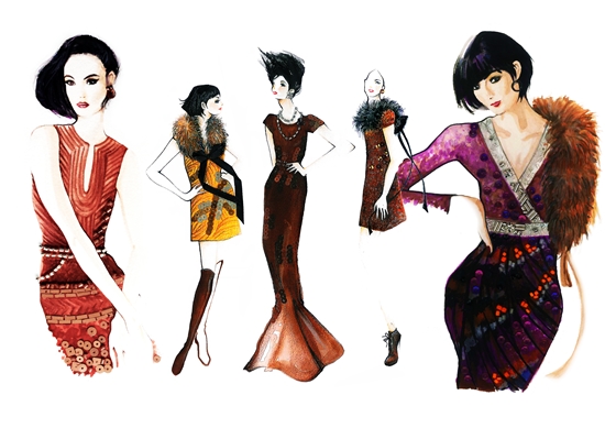 Magnum Signature hand beaded dresses
