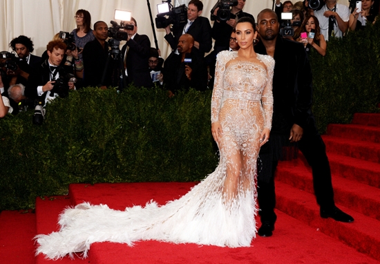 Kanye West and Kim Kardashian attend the 'China: Through The Looking Glass' Costume Institute Benefit Gala at Metropolitan Museum of Art on May 4, 2015 in New York City. Photo by Lionel Hahn/AbacaUsa.com