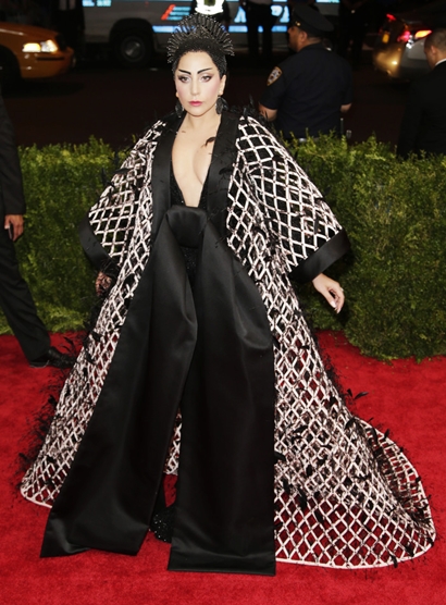 Lady Gaga arrives on the red carpet at the Costume Institute Benefit at The Metropolitan Museum of Art celebrating the opening of China: Through the Looking Glass in New York City on May 4, 2015.     Photo by John Angelillo/UPI Photo via Newscom