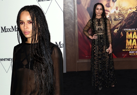 New York, NY - 4/24/15 - WHITNEY Opening Party to Celebrate the Museum's New Home and First Exhibition. -Pictured: Zoe Kravitz -Photo By: Aurora Rose/Startraksphoto.com - Filename: AUR_15_002510.JPG -Location: Whitney Museum of American Art, 99 Gansevoort Street Startraks Photo New York, NY For licensing please call 212-414-9464 or email sales@startraksphoto.com Startraks Photo reserves the right to pursue unauthorized users of this image. If you violate our intellectual property you may be liable for actual damages, loss of income, and profits you derive from the use of this image, and where appropriate, the cost of collection and/or statutory damages.