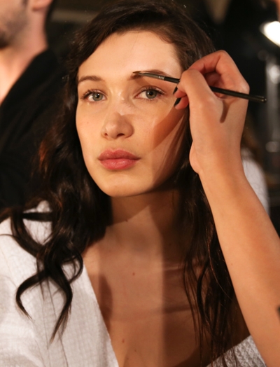 Bella Hadid backstage
