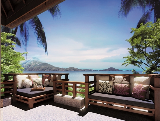 2. Gaya Island Resort Villa View