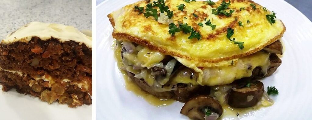 For goodness_CarrotCakeSlice &omelette