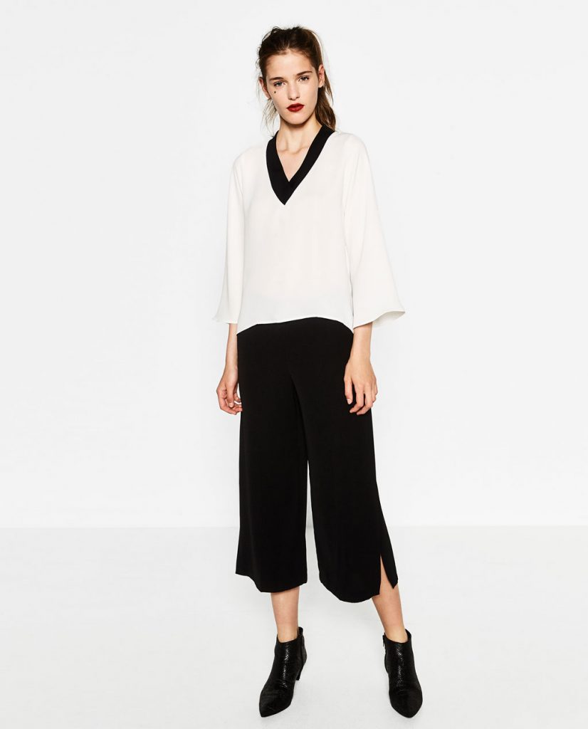 zara v neck