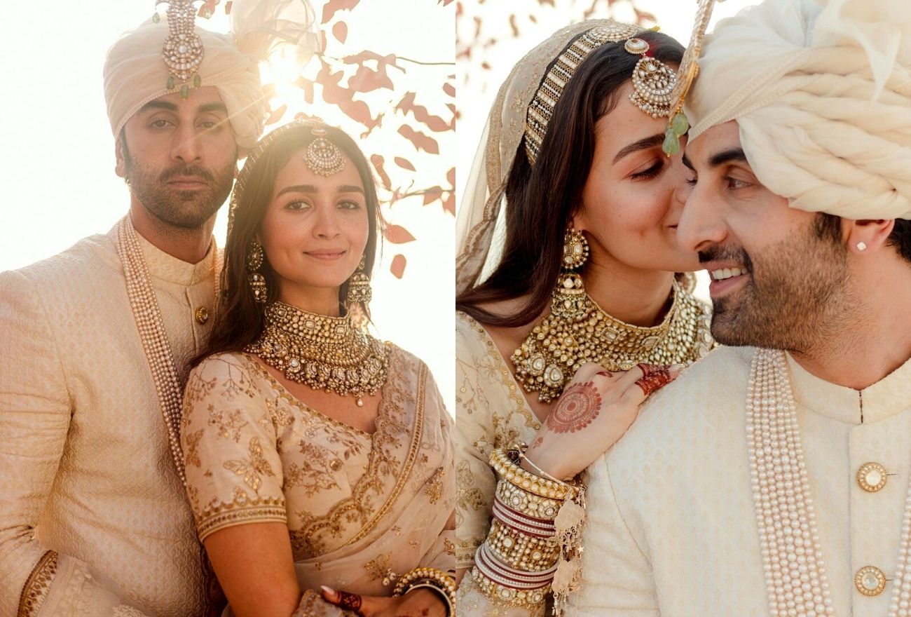 Foto Pertama Ranbir Kapoor & Alia Bhatt Sebagai Suami Isteri