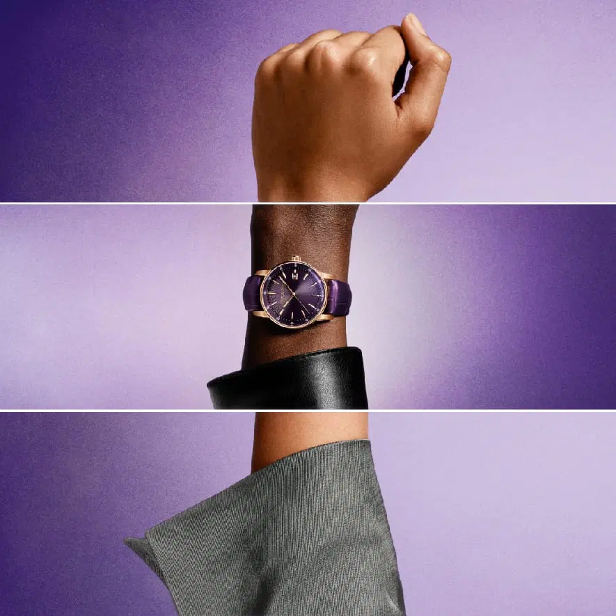 Watch on wrist